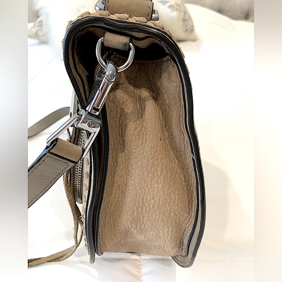 Rebecca Minkoff Suede Saddle Shoulder/Crossbody Bag - Picture 3 of 10